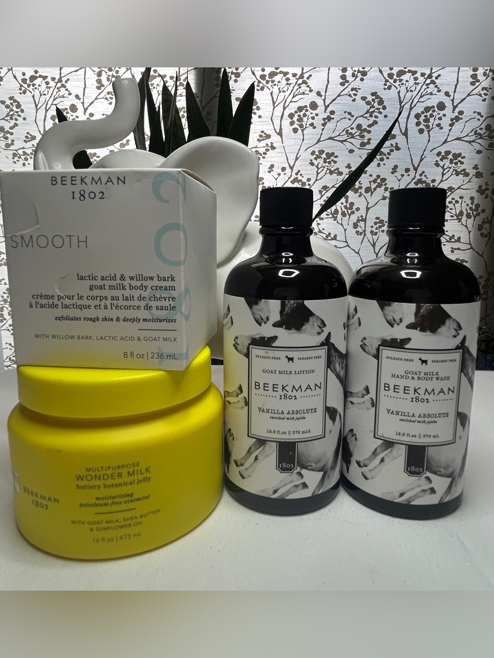 NWT Beekman 1802 4-Piece Vanilla Absolute & Wonder Milk Bundle